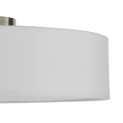 Lindby kattovalaisin Sebatin, Ø 50 cm, valkoinen, kangas, E27
