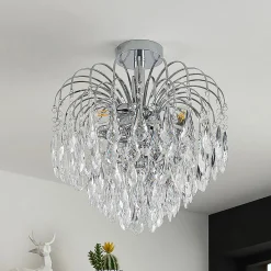 Lindby kattovalaisin Silino, harmaa, metalli, Ø 40cm, E14