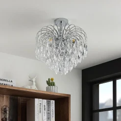 Lindby kattovalaisin Silino, harmaa, metalli, Ø 40cm, E14