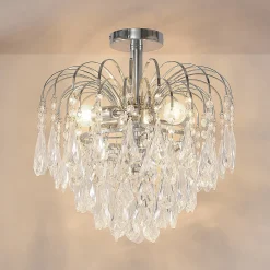 Lindby kattovalaisin Silino, harmaa, metalli, Ø 40cm, E14