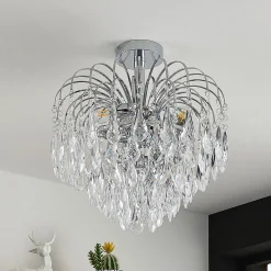 Lindby kattovalaisin Silino, harmaa, metalli, Ø 40cm, E14