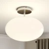 Lindby kattovalaisin Sonika, Ø 40 cm, nikkelinvärinen, lasi, E27