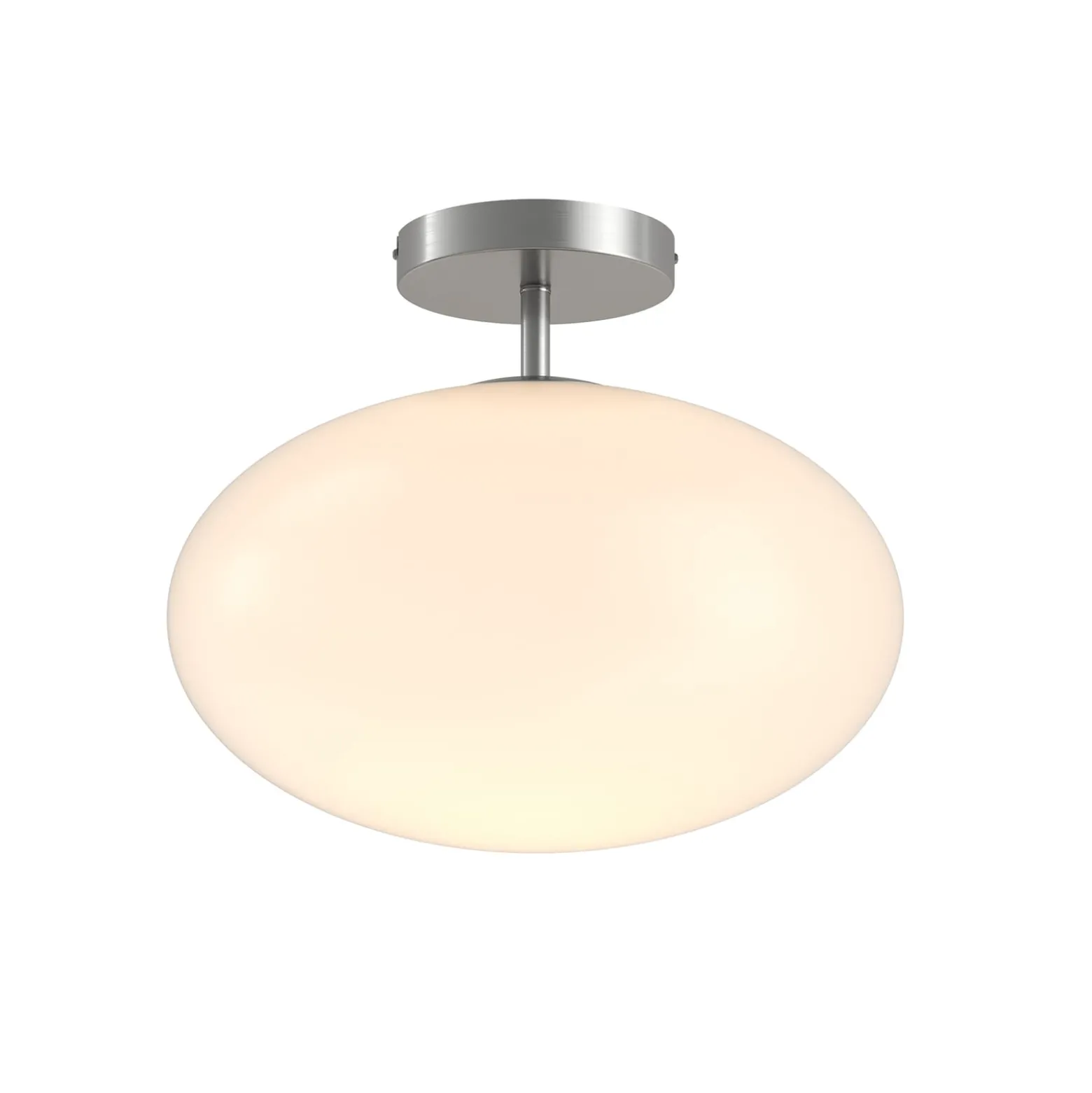 Lindby kattovalaisin Sonika, Ø 40 cm, nikkelinvärinen, lasi, E27