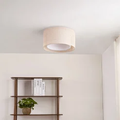 Lindby kattovalaisin Soula, Ø 40 cm, beige, muovia, E27