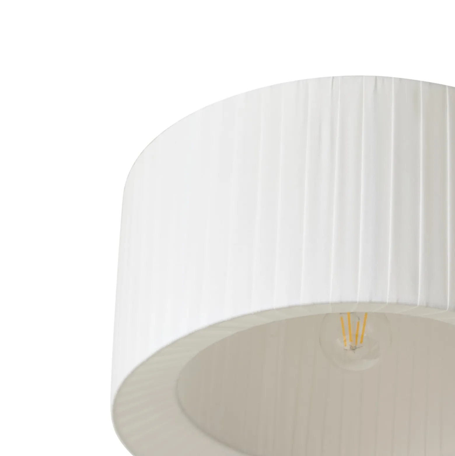 Lindby kattovalaisin Virelle, valkoinen, tekstiili, Ø 40 cm, E27