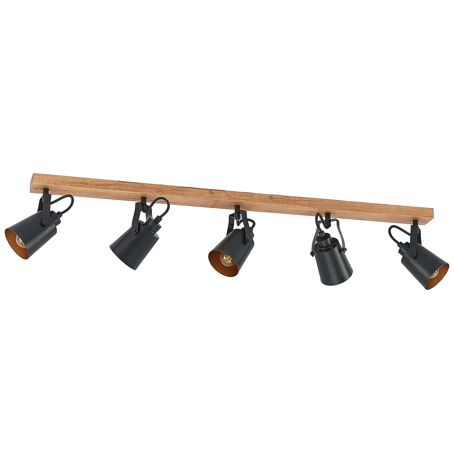 Lindby Kimban kattovalaisin, 5-valo, 106 cm, puu, metallia