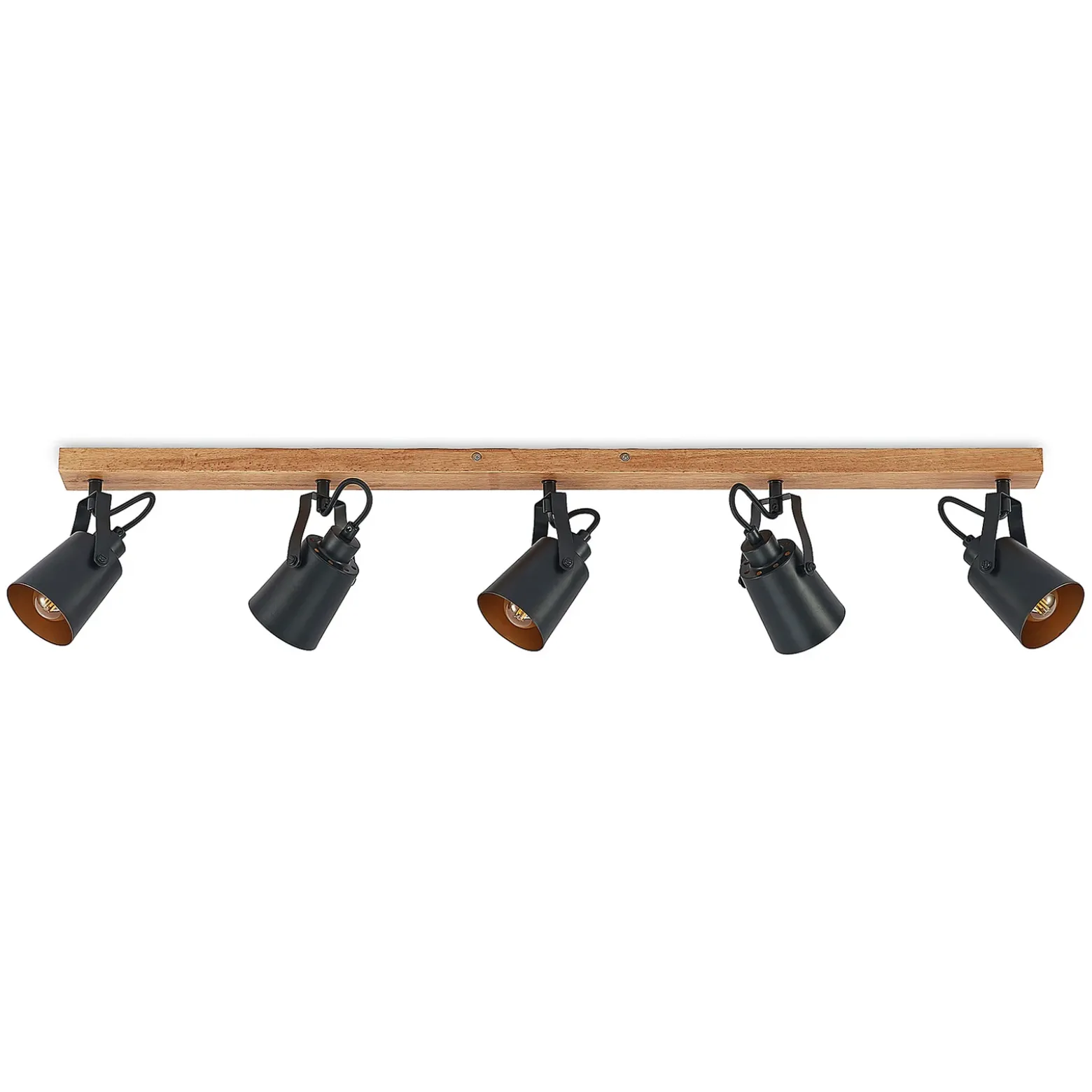 Lindby Kimban kattovalaisin, 5-valo, 106 cm, puu, metallia