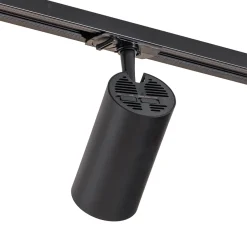 Lindby-kiskojärjestelmä Linaro Ø7 cm, 3-lamppuinen, LED, musta, CCT