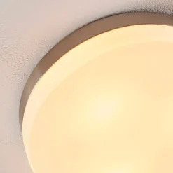 Lindby kylpyhuoneen kattovalaisin Amilia, Ø 30 cm, E27, nikkeli, lasi