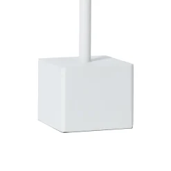 Lindby ladattava LED-pöytävalaisin Janea CUBE, valkoinen, metallia