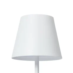Lindby ladattava LED-pöytävalaisin Janea CUBE, valkoinen, metallia