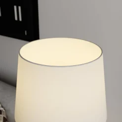 Lindby lattiavalaisin Benjiro, valkoinen, tekstiili, lukuvalo, 150 cm
