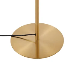 Lindby lattiavalaisin Lelia, keltainen, lasi, metalli, 150 cm