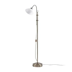 Lindby lattiavalaisin Otis, antiikkimessinki, lasi, 170 cm, E27