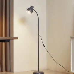 Lindby lattiavalaisin Tebbi, harmaa, metalli, korkeus 150 cm