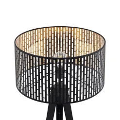 Lindby lattiavalaisin Thoralf, jalusta, musta, tekstiili, Ø50cm
