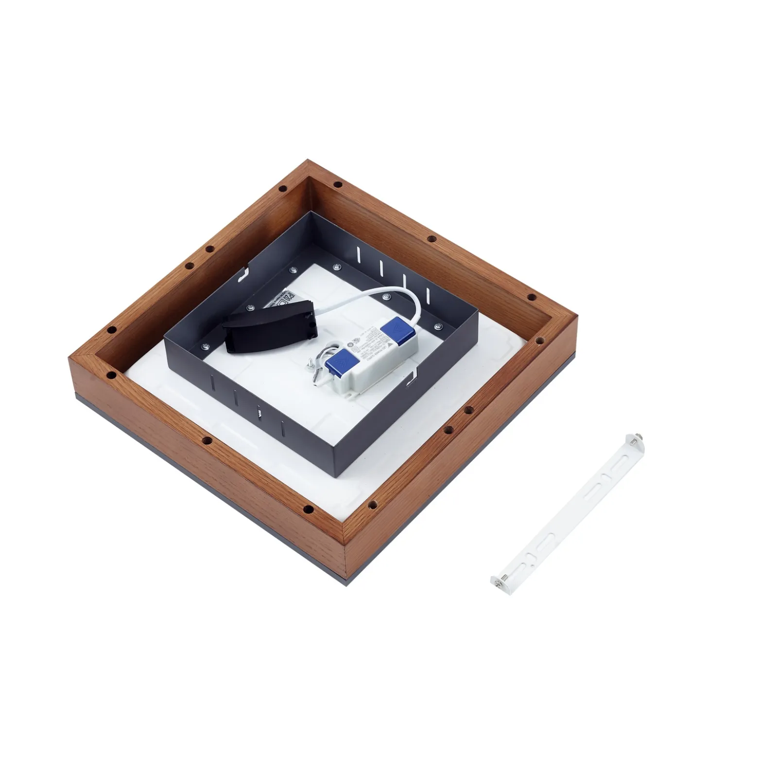 Lindby Laviona LED-kattovalaisin, neliö, 30 cm