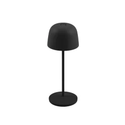 Lindby LED-akku-pöytävalaisin Arietty, musta, himmennettävä, IP65