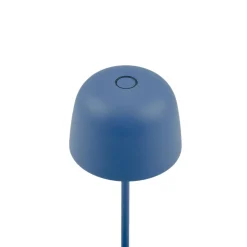 Lindby LED-akku-pöytävalaisin Arietty, sininen, himmennettävä, IP65