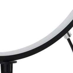 Lindby LED-aurinkoenergialla toimiva maapiikkavalaisin Syrene, 45 cm, musta,