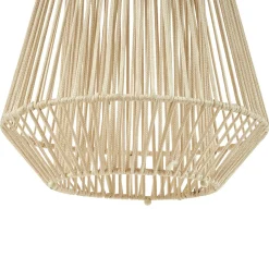 Lindby LED-aurinkokäyttöinen riippuvalaisin Austas, beige, Ø 32 cm, USB, IP54