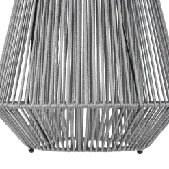 Lindby LED-aurinkokäyttöinen riippuvalaisin Austas, harmaa, Ø 32 cm, USB, IP54