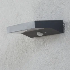 Lindby LED-aurinkokäyttöinen ulkoseinävalaisin Maresia, anturi, antrasiitti