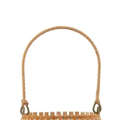 Lindby LED-aurinkopöytävalaisin Amaria, bambu, Ø 12 cm