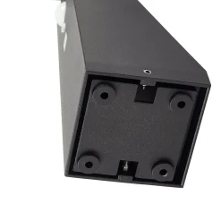 Lindby LED-aurinkovalaisin Raide, sensori, musta, alumiini