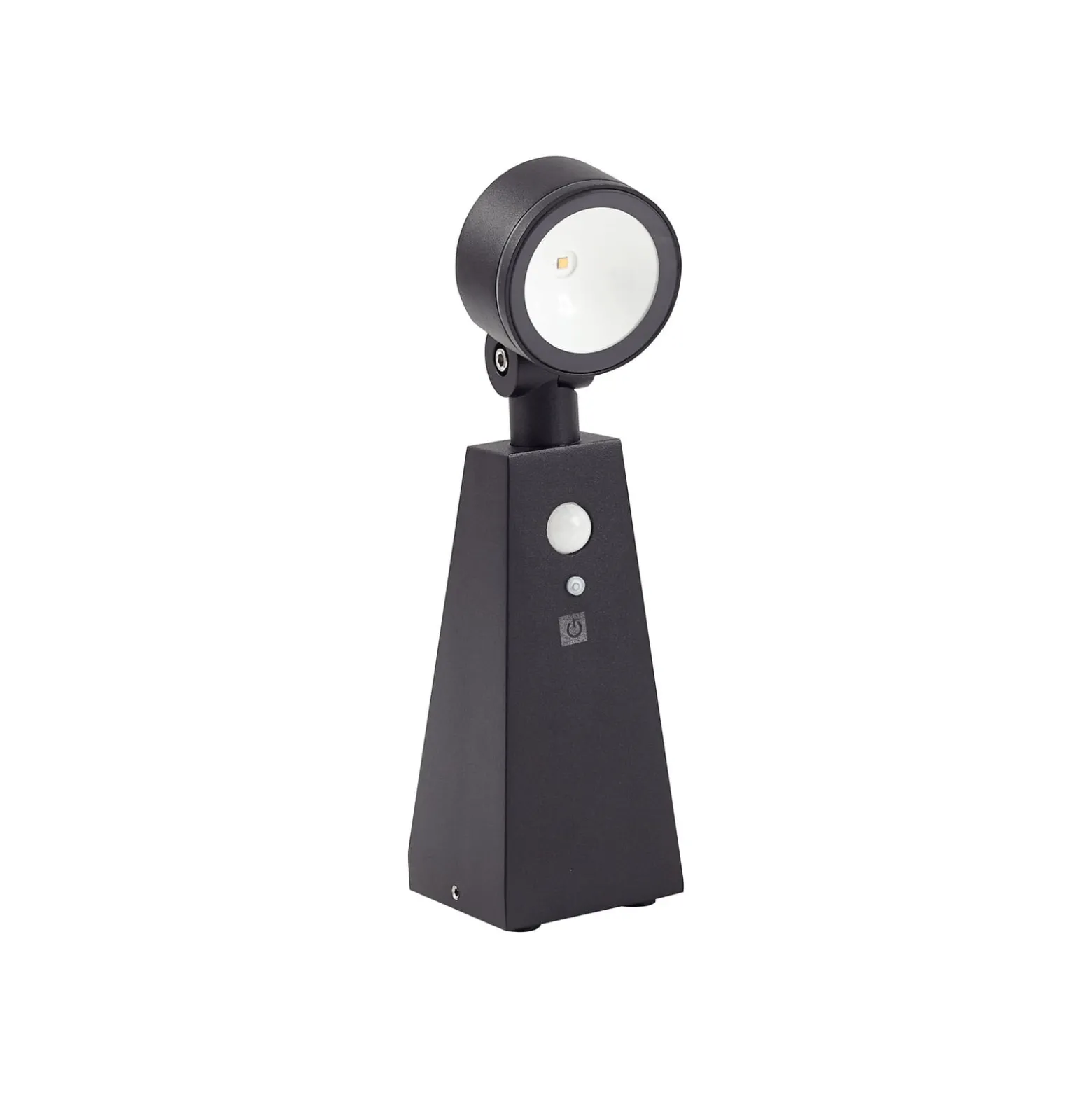 Lindby LED-aurinkovalaisin Raide, sensori, musta, alumiini