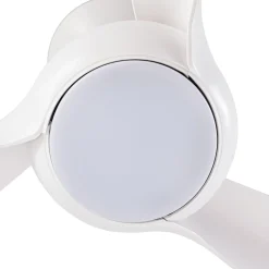 Lindby LED-kattotuuletin Briya, valkoinen, Ø 116 cm, CCT