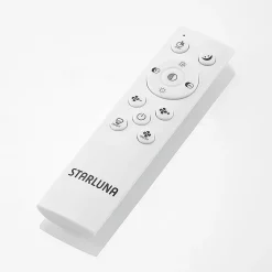 Lindby LED-kattotuuletin Romea, kulmikas, DC, hiljainen, 60 cm