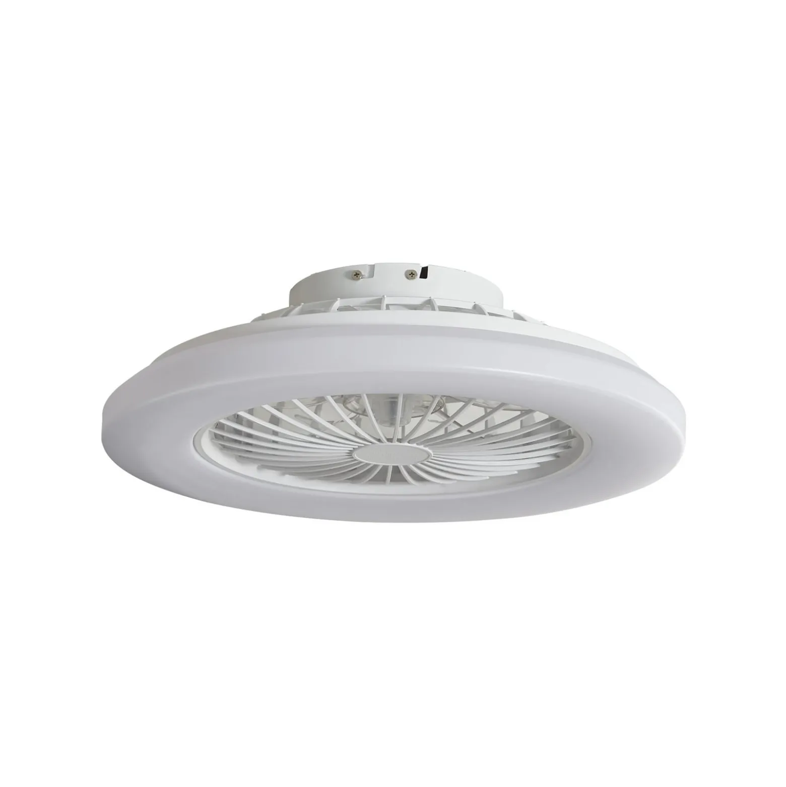 Lindby LED-kattotuuletin Vedin, valkoinen, DC, Ø 49 cm, CCT