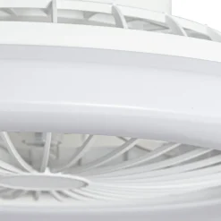 Lindby LED-kattotuuletin Vedin, valkoinen, DC, Ø 49 cm, CCT