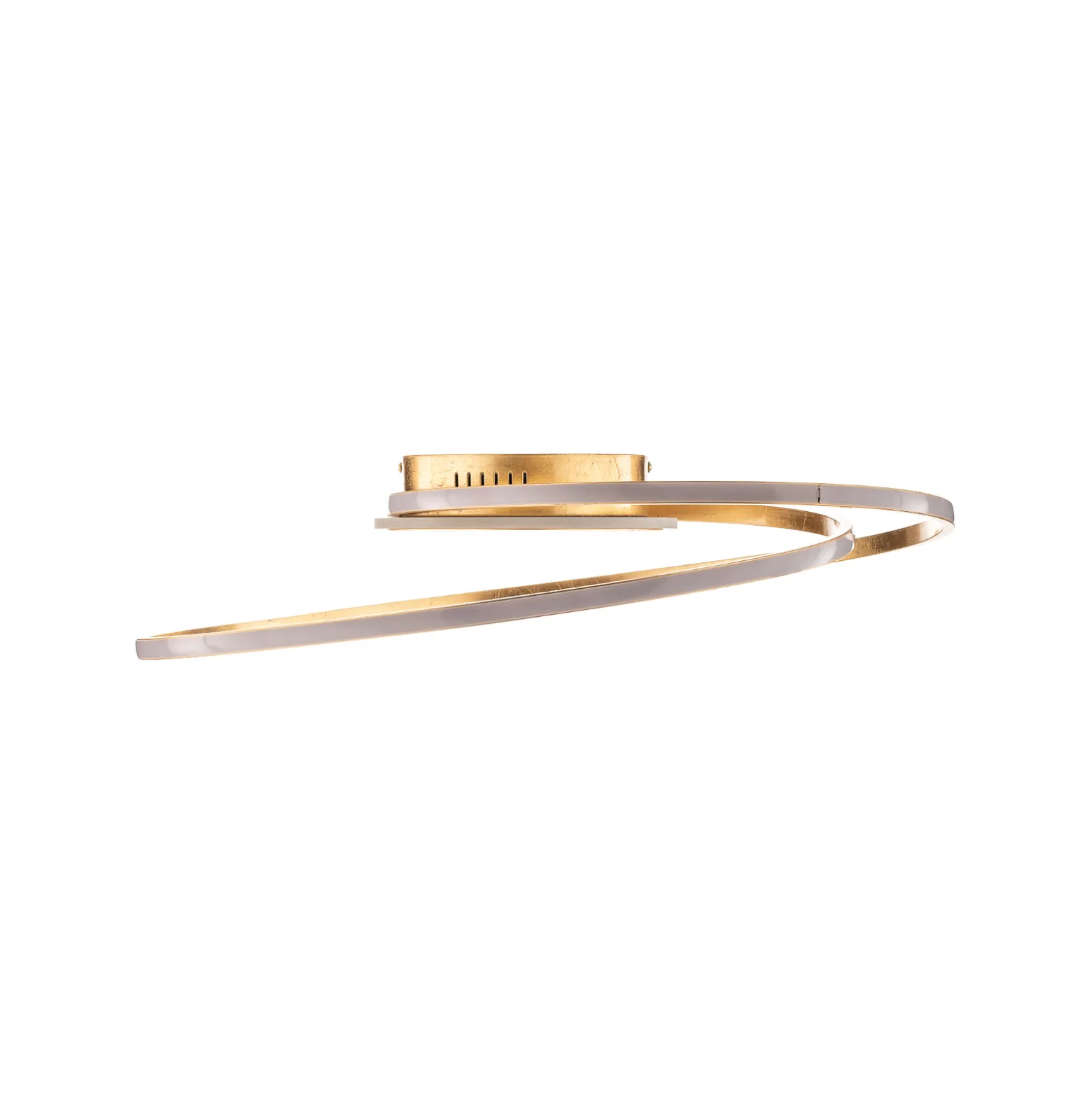 Lindby LED-kattovalaisin Dorle, Ø 60 cm, kulta, alumiini