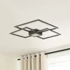 Lindby LED-kattovalaisin Duetto, 65 cm, antrasiitti, 38 W, alumiini