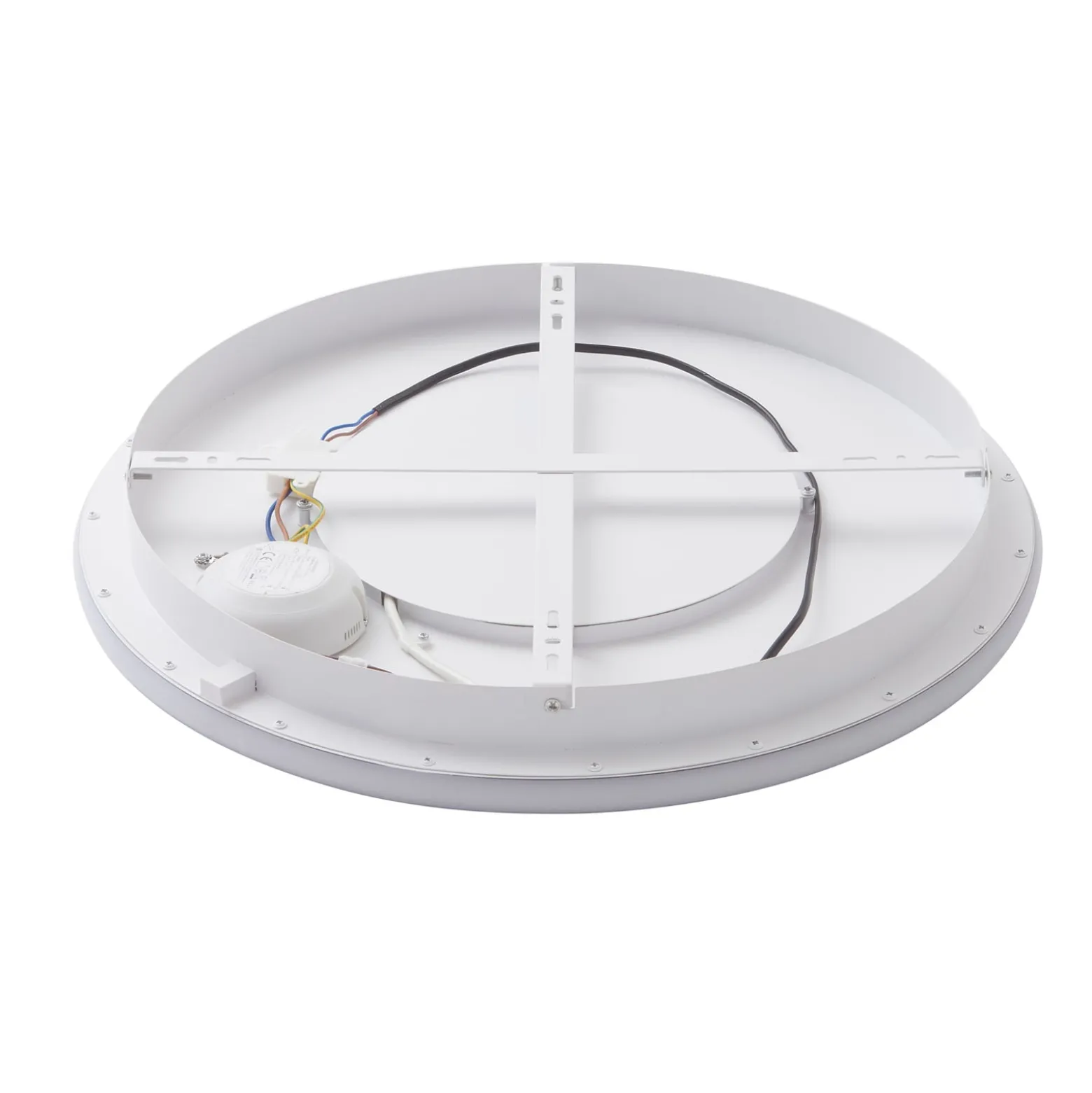 Lindby LED-kattovalaisin Edenia, musta/valkoinen, CCT, Ø 51 cm