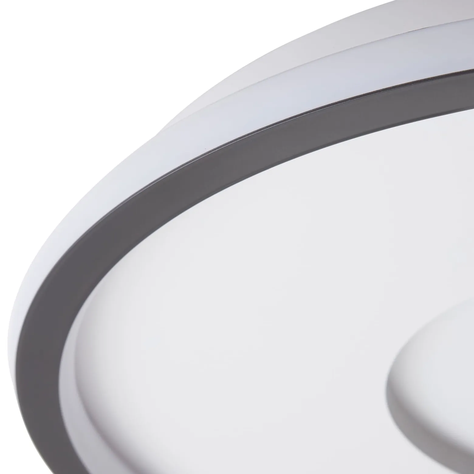 Lindby LED-kattovalaisin Edenia, musta/valkoinen, CCT, Ø 51 cm