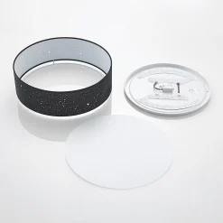 Lindby LED-kattovalaisin Ellamina, 40 cm, musta, tekstiili