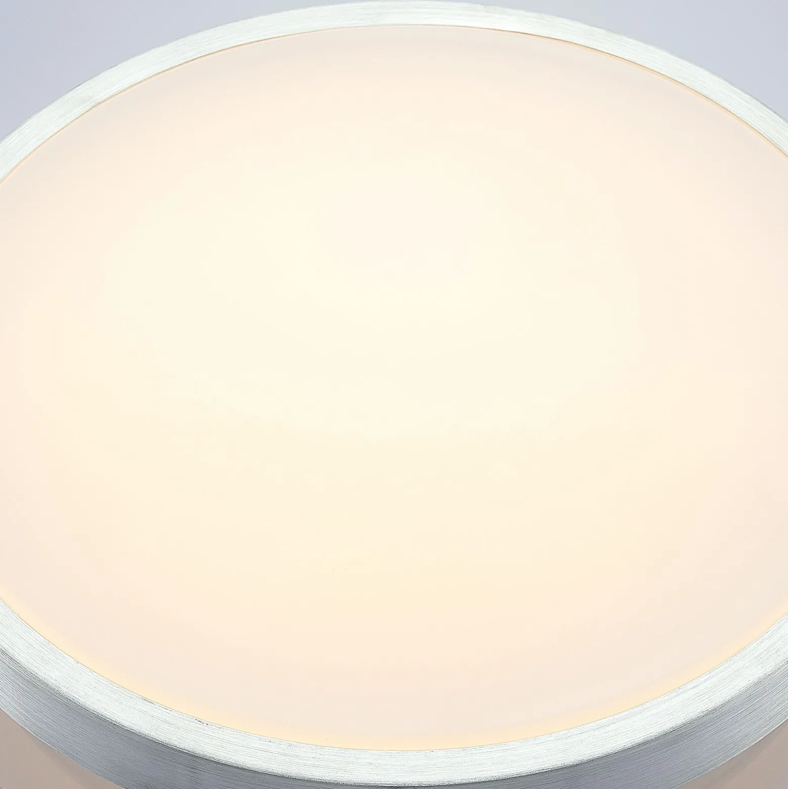 Lindby LED-kattovalaisin Emelie, Ø 42 cm, alumiininvärinen, metallia
