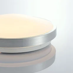 Lindby LED-kattovalaisin Emelie, Ø 27 cm, alumiininvärinen, metallia