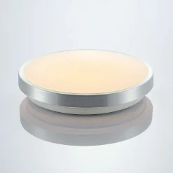 Lindby LED-kattovalaisin Emelie, Ø 27 cm, alumiininvärinen, metallia