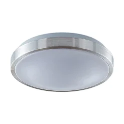 Lindby LED-kattovalaisin Emelie, Ø 27 cm, alumiininvärinen, metallia