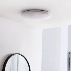 Lindby LED-kattovalaisin Eovi, Ø 33 cm, valkoinen, 3000 K, pyöreä