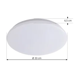 Lindby LED-kattovalaisin Eovi, Ø 33 cm, valkoinen, 3000 K, pyöreä