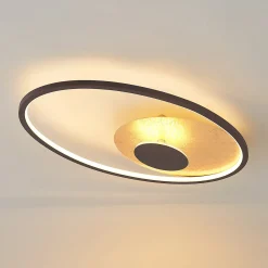 Lindby LED-kattovalaisin Feival, 61 cm, ruoste/kulta, himmennettävä