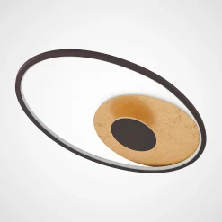 Lindby LED-kattovalaisin Feival, 61 cm, ruoste/kulta, himmennettävä