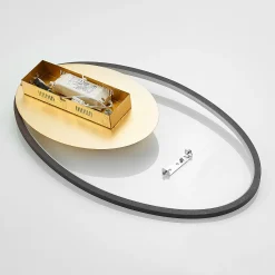 Lindby LED-kattovalaisin Feival, 61 cm, ruoste/kulta, himmennettävä