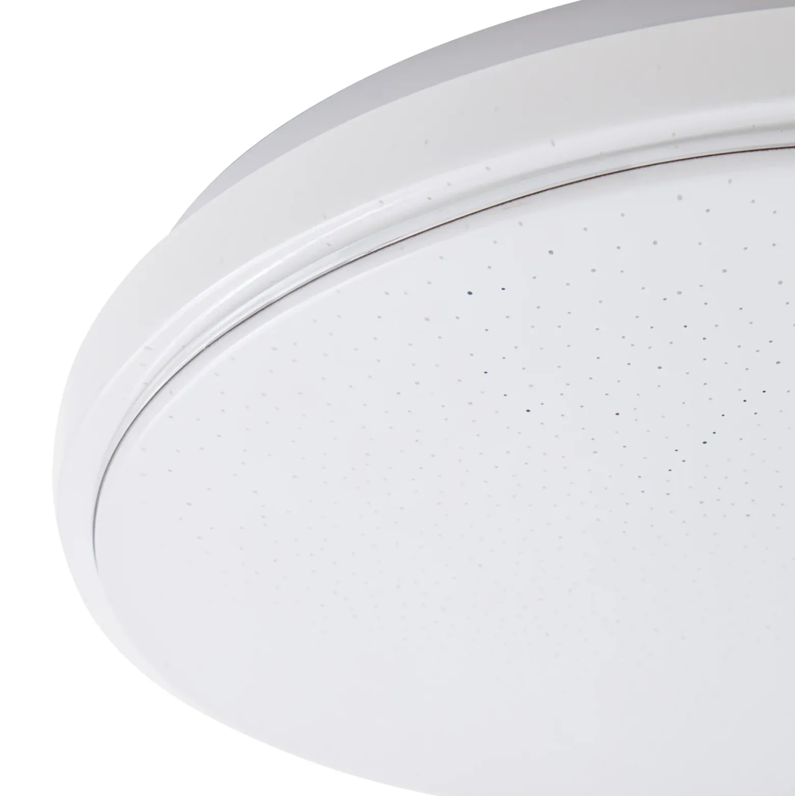 Lindby LED-kattovalaisin Glamo, Ø 39 cm, kromi, valkoinen, IP44