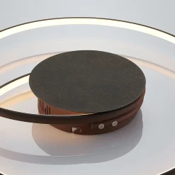 Lindby LED-kattovalaisin Joline, Ø 45 cm, ruosteenruskea, metallia